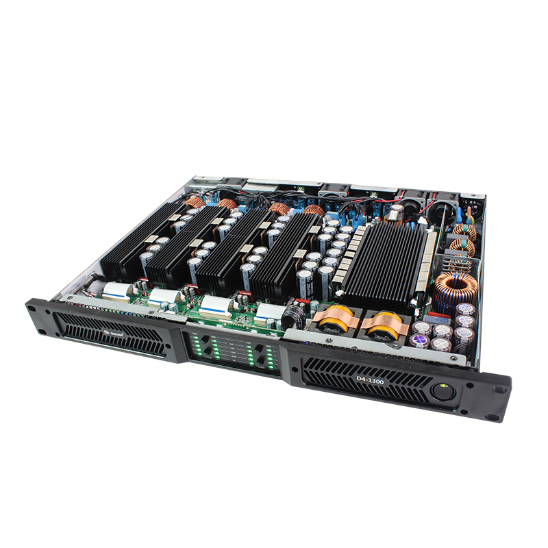  4 Channel 1300W Digital Class D 1U Touring Amplifier