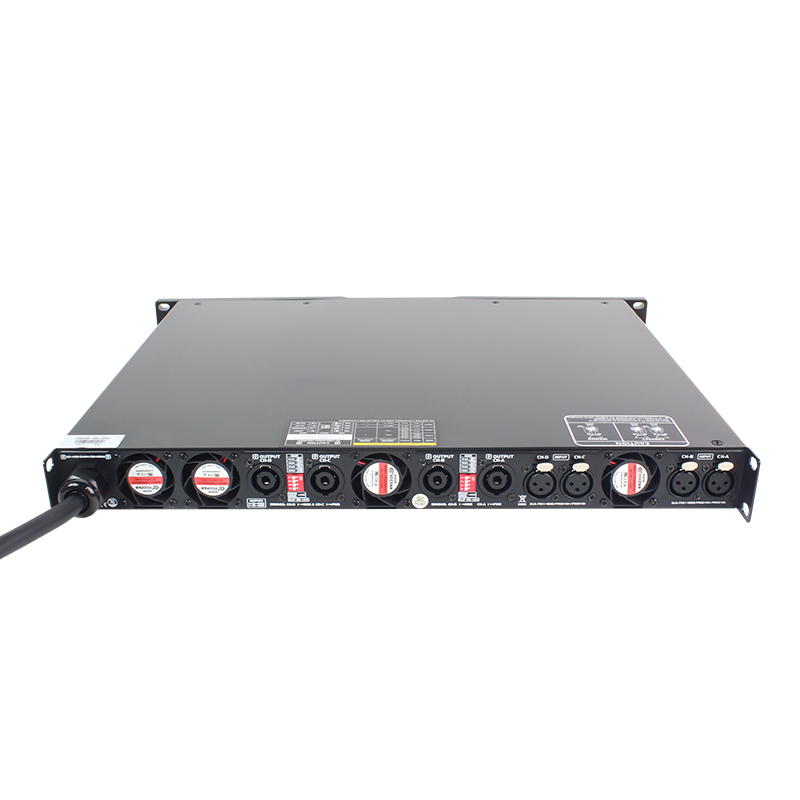  4 Channel 1300W Digital Class D 1U Touring Amplifier