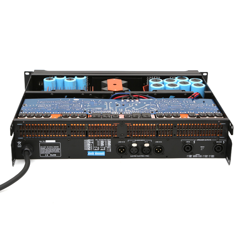 2 Channel 3000W Professional Audio Stereo Power Amplifier 